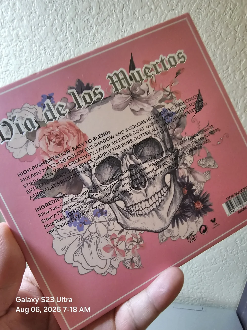 Bitchota Pink Sugar Skull Cosmetic Palette